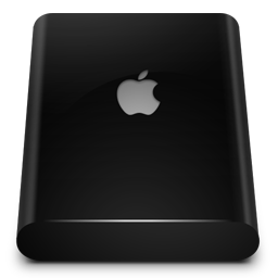 Black Drive External Icon 256x256 png